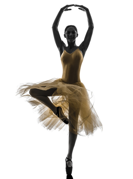 woman  ballerina ballet dancer dancing silhouette - Φωτογραφία, εικόνα