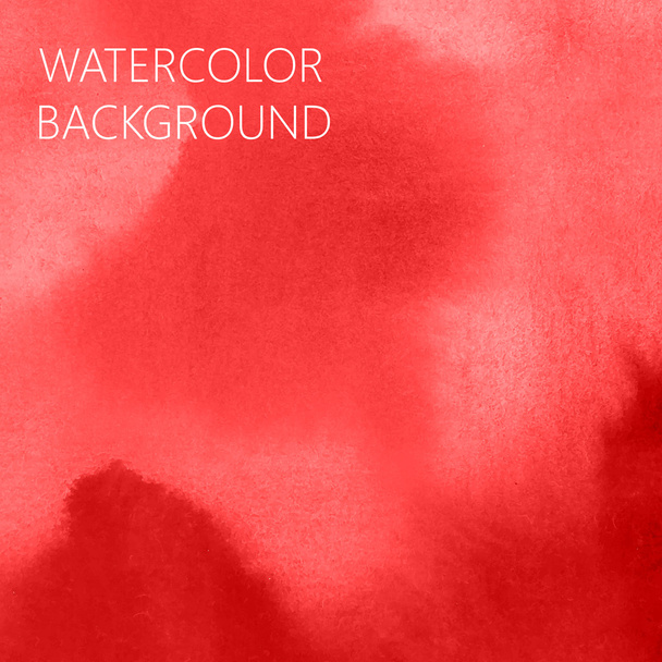 red  watercolor background - Vektori, kuva
