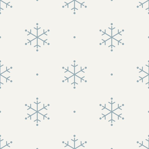 άνευ ραφής νιφάδα χιονιού μοτίβο - Διάνυσμα, εικόνα