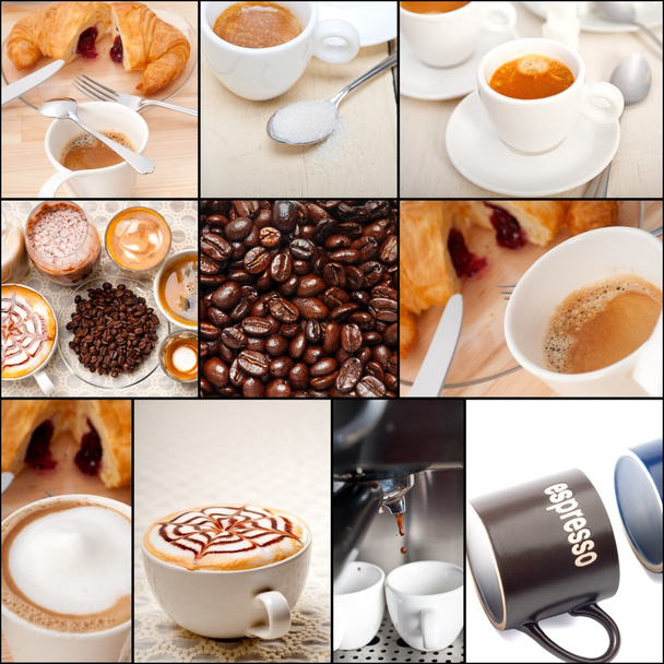 вибір різного типу кави на композиції колажу
  - Фото, зображення