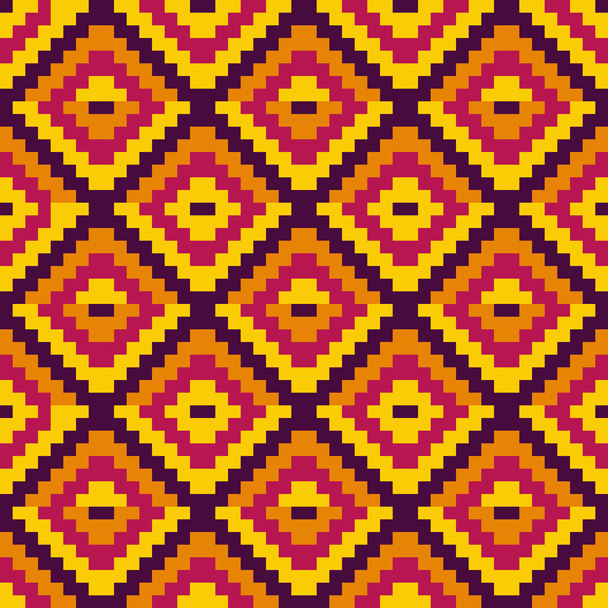 Ethnic geometric ornament. pattern background - Vetor, Imagem