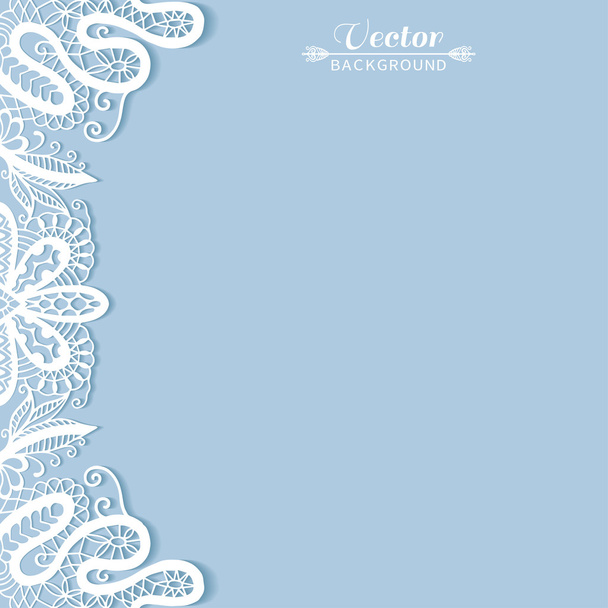 Lace invitation card - Vektor, kép