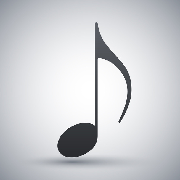 Icono de nota musical - Vector, Imagen