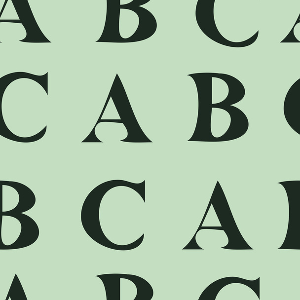Letters ABC seamless texture - Vector, Image