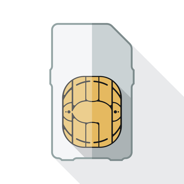 Mini icono de la tarjeta SIM
 - Vector, imagen