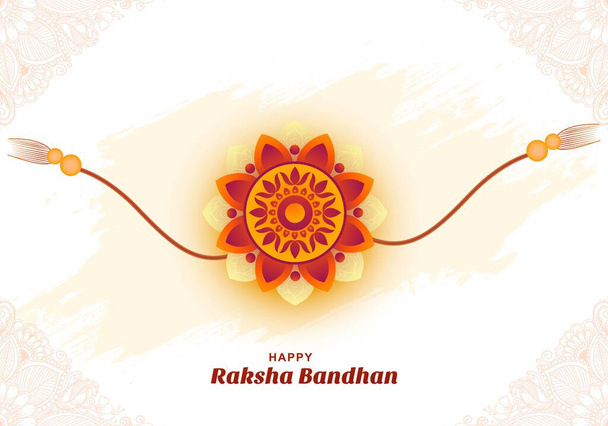 Indian religious festival raksha bandhan celebration background - Vector, imagen