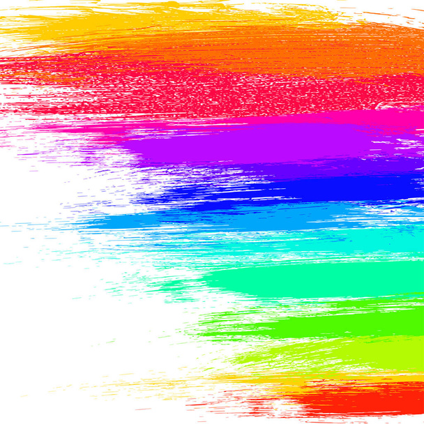 Bunt abstrakter Grunge-Hintergrund, Vektor EPS10. Mehrfarbige abstrakte Tapeten. Anschauliche Hintergründe. Leuchtende Regenbogenfarben. Vektor ohne Farbverlauf mit Kopierraum. Hochwertige Kratzbürsten - Vektor, Bild