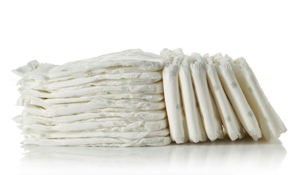Stack of diapers - Photo, Image