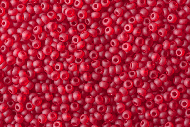 Red beads background - Foto, afbeelding