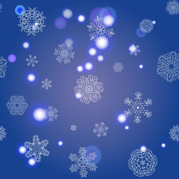 Snowflakes Winter seamless texture, endless pattern - Vektör, Görsel