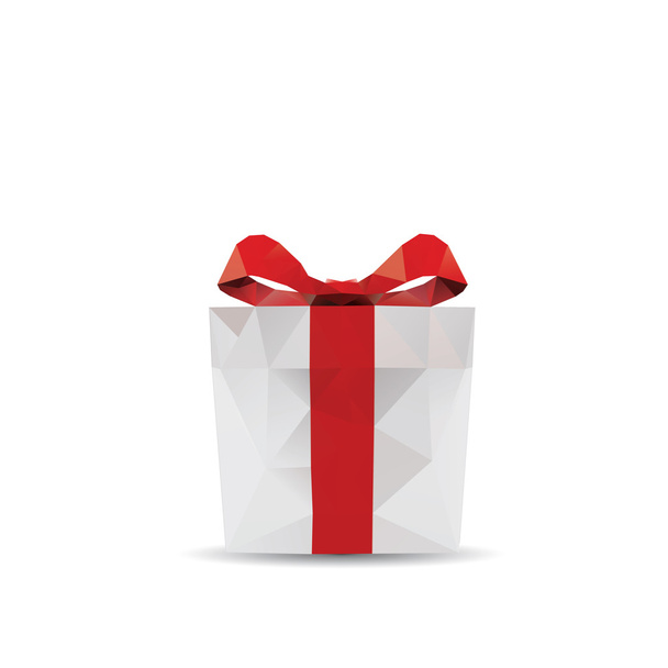 διάνυσμα πολυγωνικό κόκκινο δώρο κουτιά χωρίς ραφή πρότυπο, σχέδιο για το αυτοκίνητο - Διάνυσμα, εικόνα