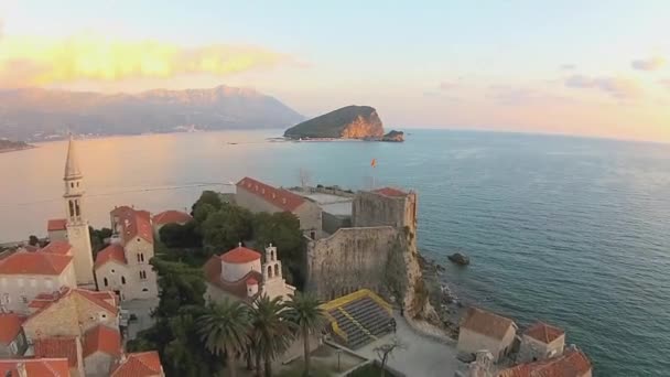 Černá Hora, budva, staré město - Záběry, video