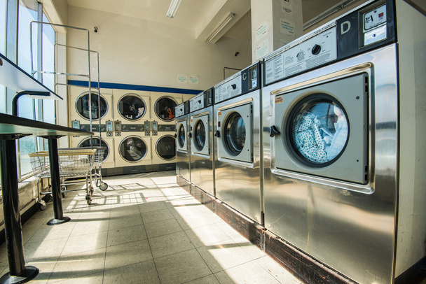 Line of laundry machine - Foto, Imagem