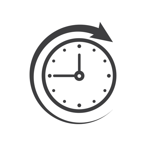 Icon of symbol, sign Open around the clock or 24 hours a day - Vektor, kép