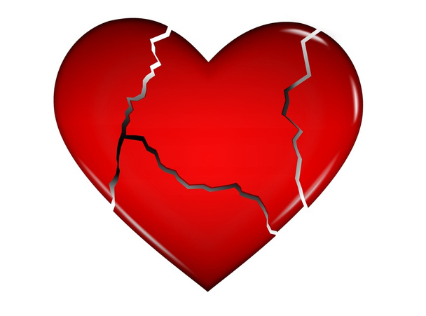 Corazón roto 3D
 - Foto, Imagen