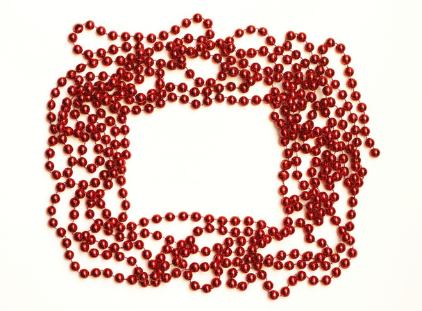 rode kralen - Foto, afbeelding