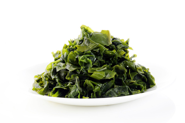 Seaweed on white dish - Photo, Image