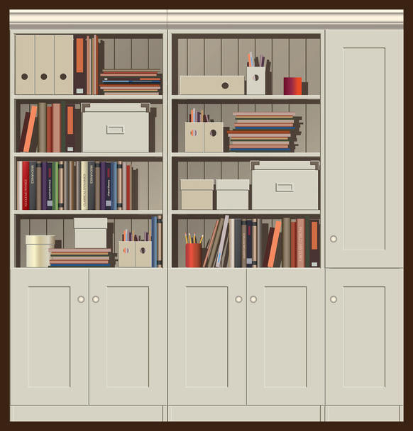 bookcase - Vektor, obrázek
