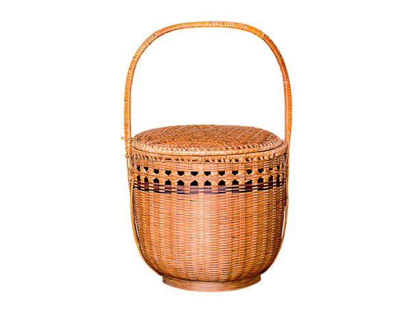 Bamboo wicker basket. - Photo, Image