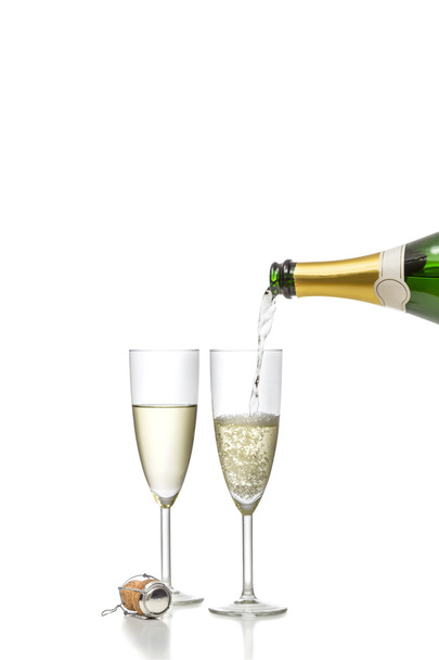Champagne filled in a glass - Φωτογραφία, εικόνα