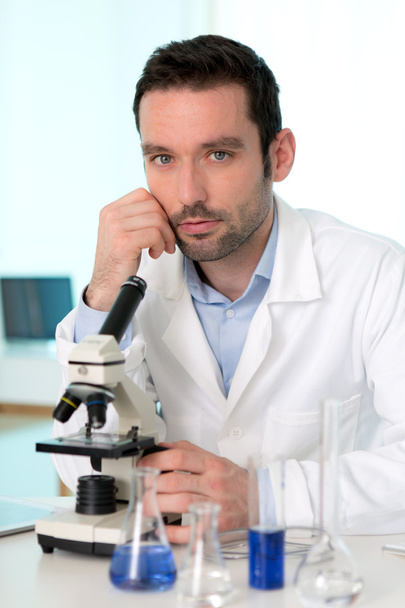 Portrait of a scientist in a lab - Fotó, kép