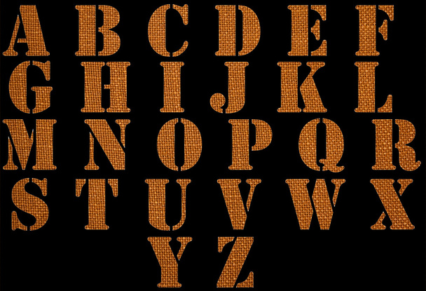 alphabet of material - Foto, Bild