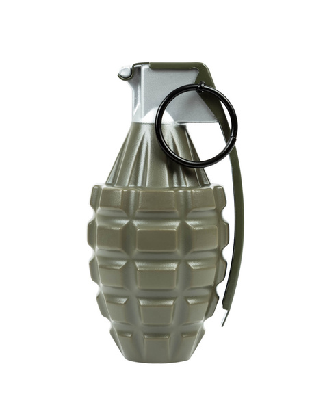 Grenade frag explosive mk2 on white background - Photo, Image