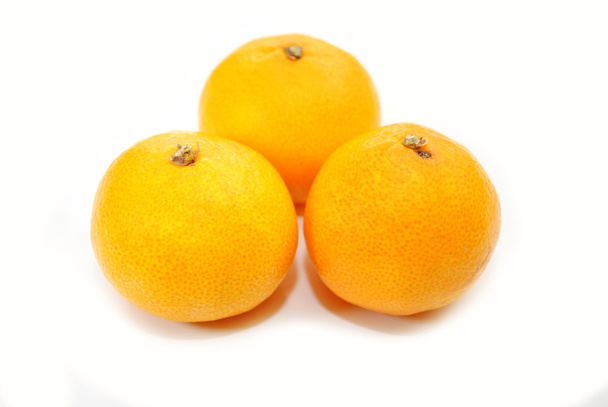 Three Juicy Tangerines for a Healthy Snack - Foto, Imagen