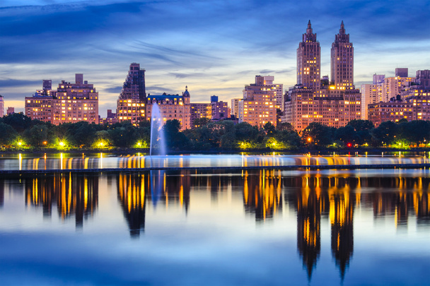 nowojorski central park skyline - Zdjęcie, obraz