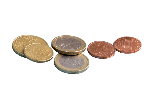 Coins, the euro, money, isolate - Photo, Image