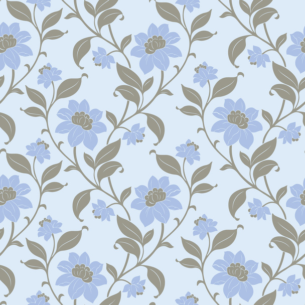 Spring garden flowers pattern - Vector, afbeelding