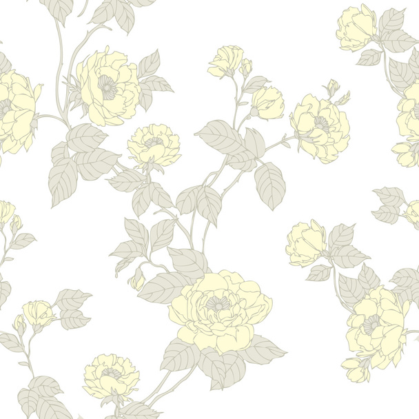 Rosen Blumen Muster - Vektor, Bild