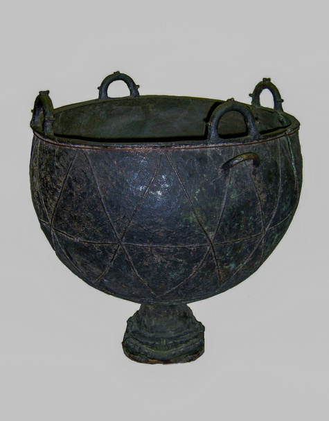 caldeirão de bronze dos citas, séculos V-III. BC, Europa Oriental. - Foto, Imagem