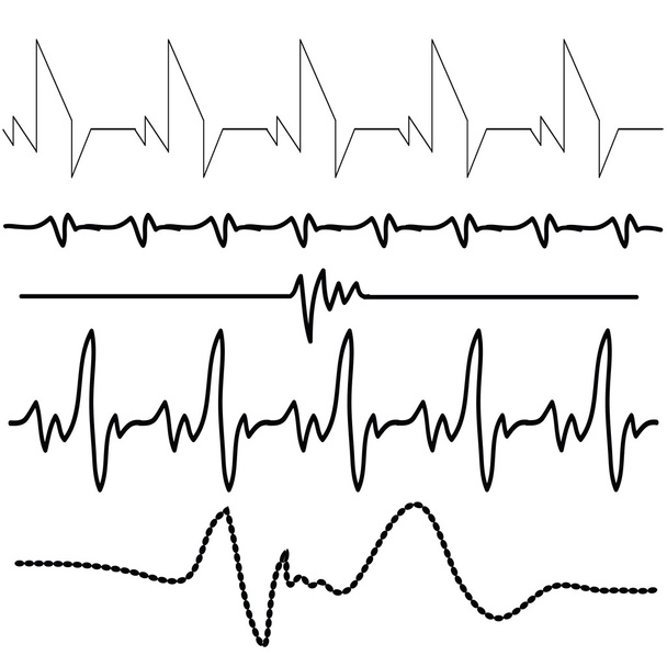 Elektrokardiogram - Wektor, obraz