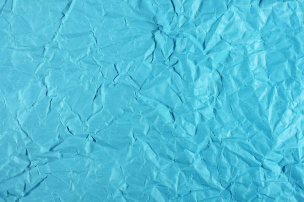 Blue Wrinkled Paper Stock Photo, Picture and Royalty Free Image