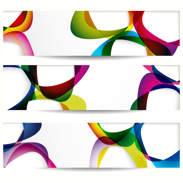 Abstract banner with forms of empty frames for your web design. - Vetor, Imagem