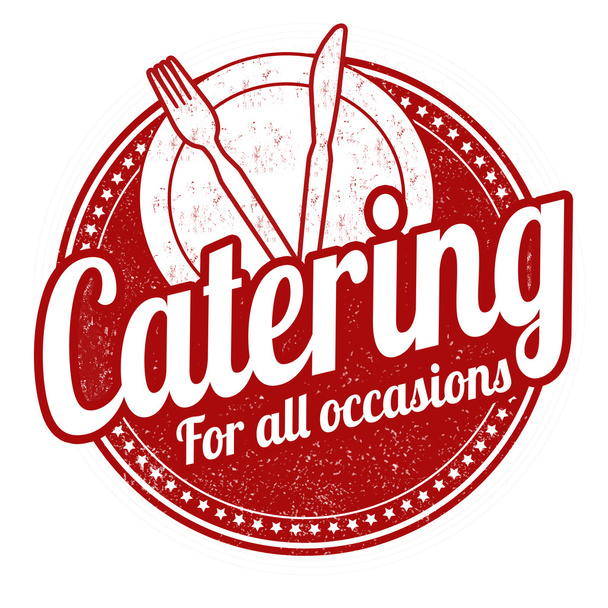 Sello de catering
 - Vector, Imagen