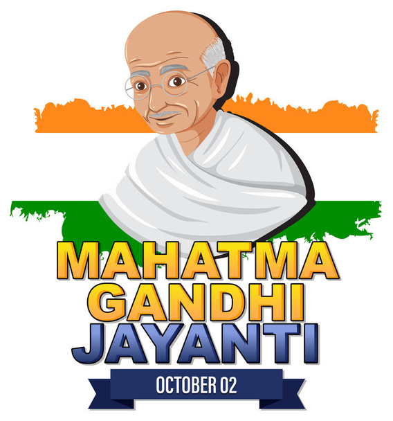 Mahatma-Gandhi-Tag am 2. Oktober - Vektor, Bild