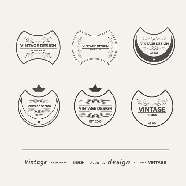 Set of vector vintage posters. beautiful design - Vector, Image