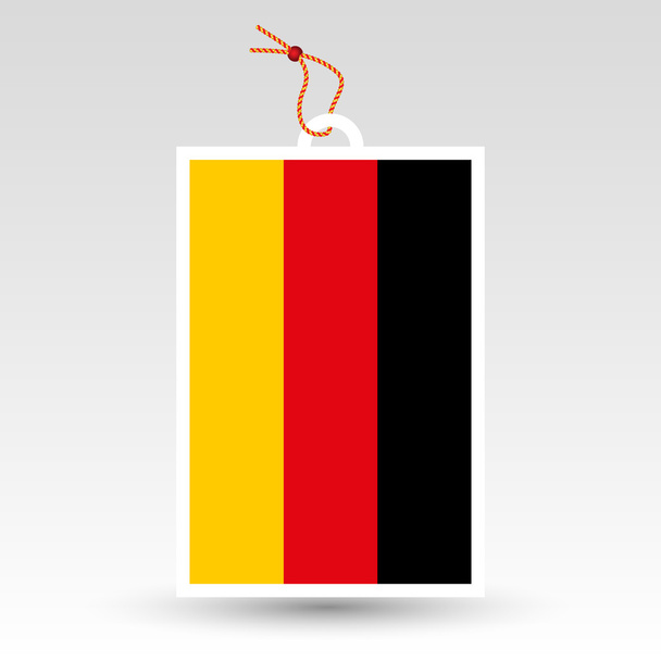 Vektor egyszerű német ár cédula - jelképe készült Németországban - Vektor, kép