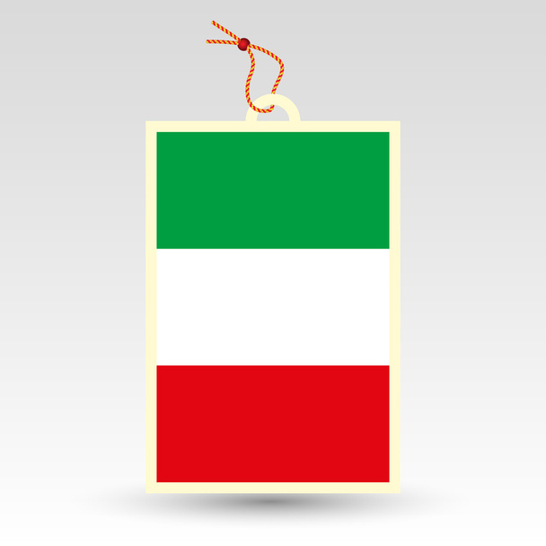 Vektori yksinkertainen italialainen hintalappu - symboli valmistettu Italiassa - etiketti merkkijonolla
 - Vektori, kuva