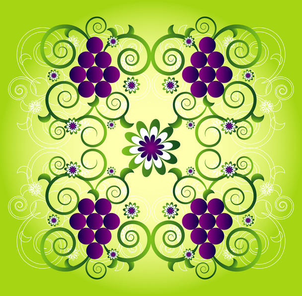 Pattern with flower - Διάνυσμα, εικόνα