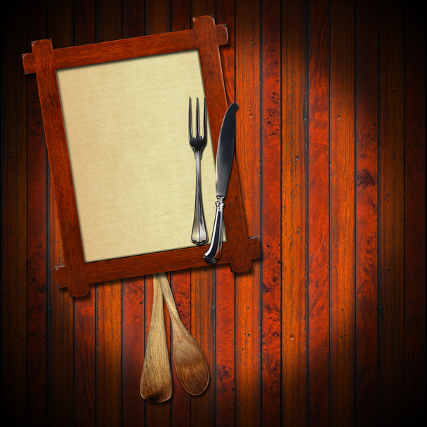 rustieke menu-achtergrond - Foto, afbeelding