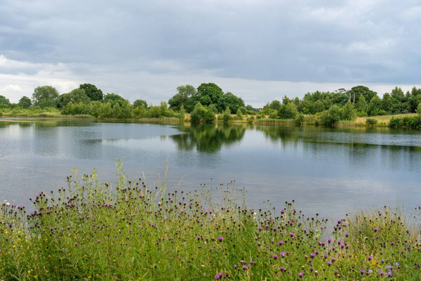 A stunning view of a lake, near York, UK - Фото, изображение