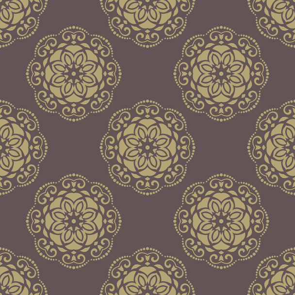 Damask Seamless Vector Pattern. Orient Background - Vector, afbeelding