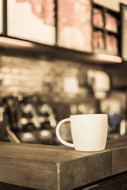 Coffee cup in coffee shop - Photo, Image