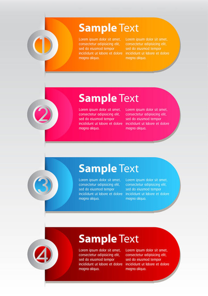 modern text box template, banner Infographics - Διάνυσμα, εικόνα