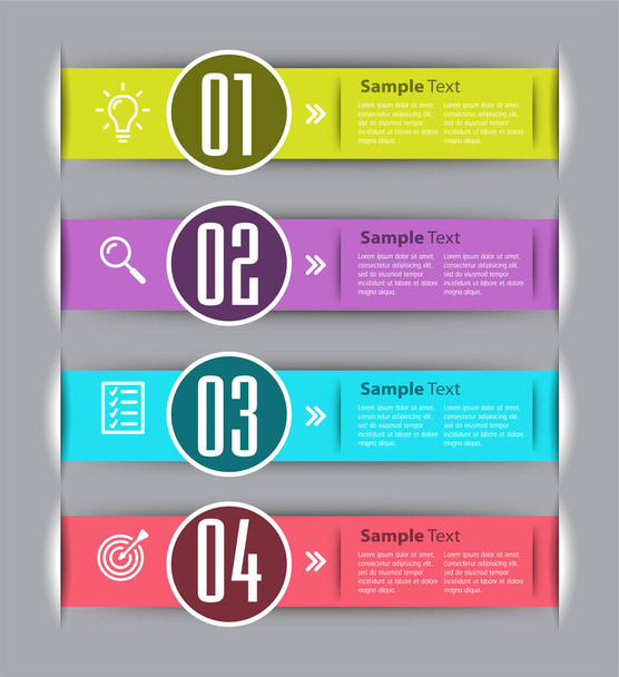 modern text box template, banner Infographics - Vector, Image
