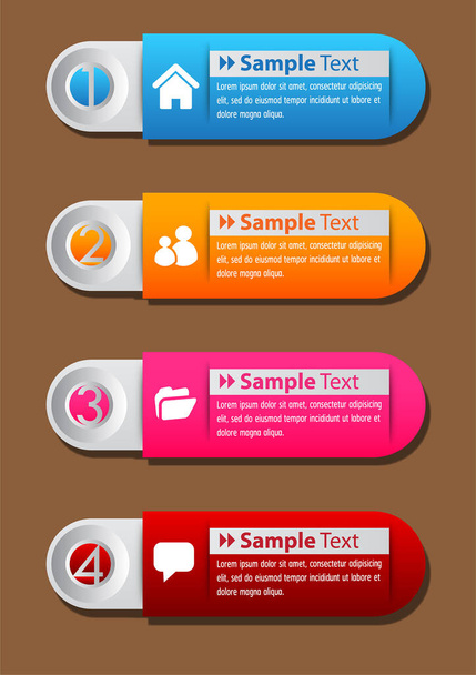 modern text box template, banner Infographics - Vettoriali, immagini