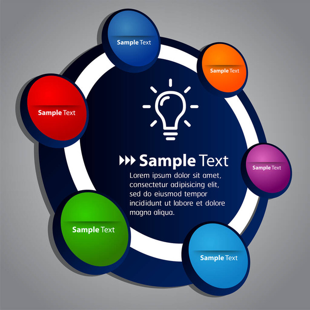 modern text box template, banner Infographics - Διάνυσμα, εικόνα